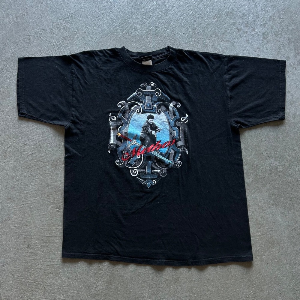 Vintage 90s Highlander Shirt Size XL Black Methos 1996‎ TV Movie Promo